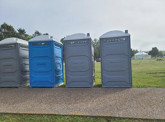 our crew regularly cleans and maintains the event restrooms throughout the duration of your event to ensure they're always in pristine condition